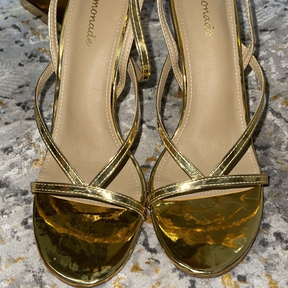 BRAND NEW Gold ego shoes heels ✨ open to offers - Picture 4 of 4